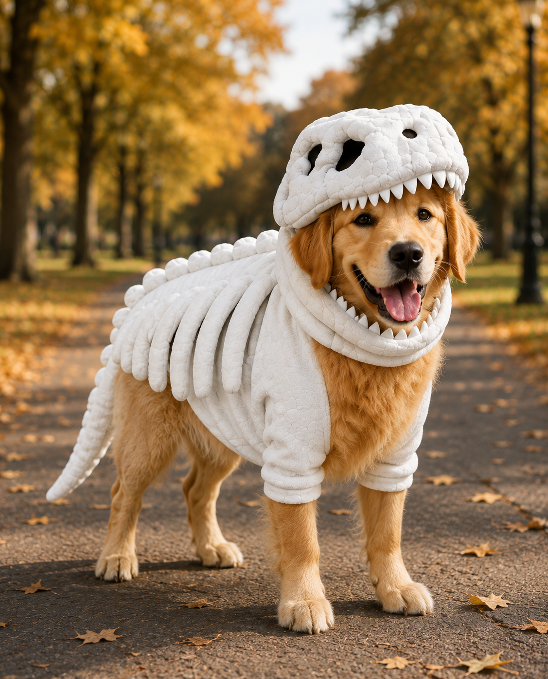 🦖Pet skull skeleton hat Halloween doll headgear