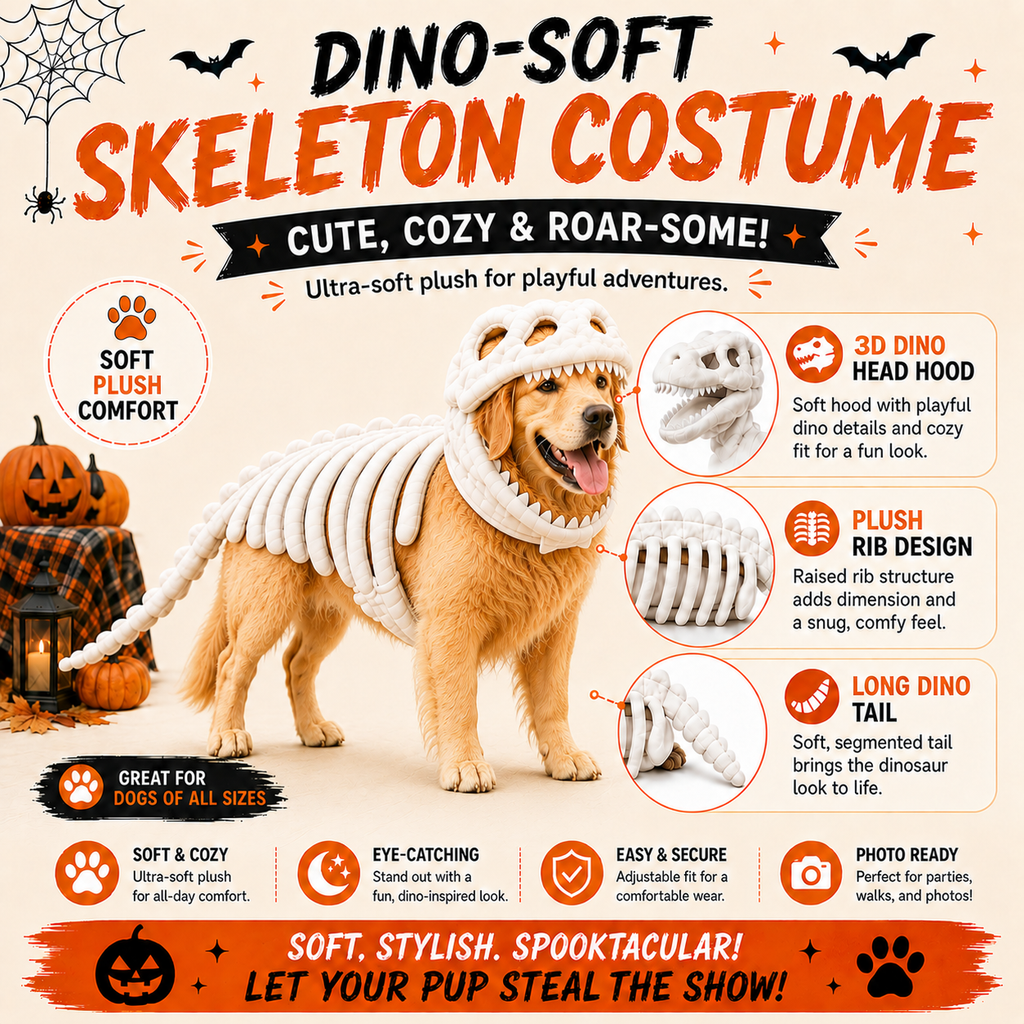 🦖Pet skull skeleton hat Halloween doll headgear