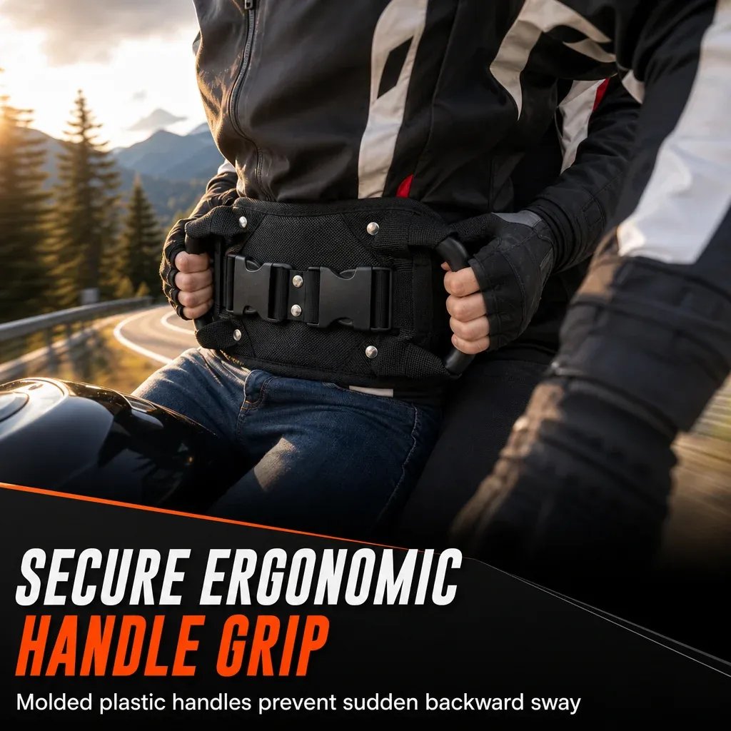 Motorcycle Passenger Grab Handle Belt view 3