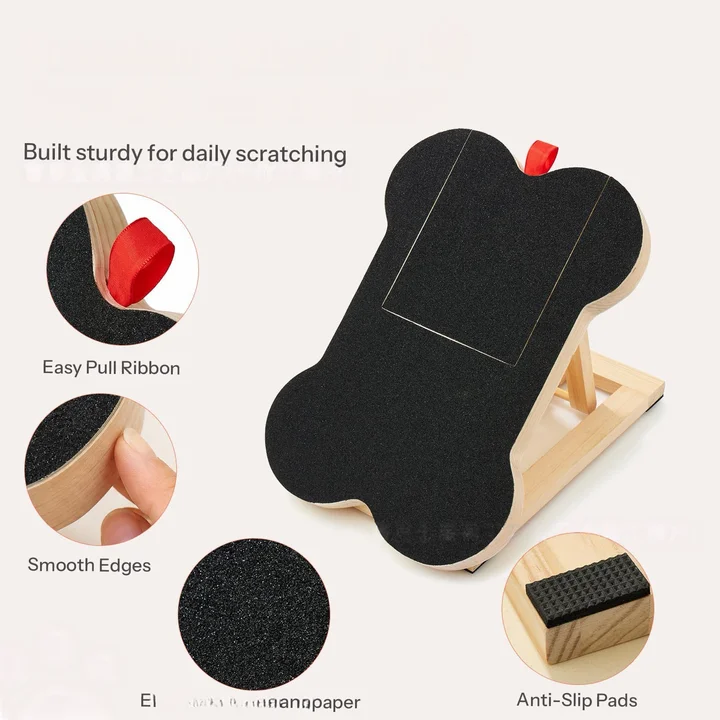 🐕‍🦺Wooden Dog Scratch Board Nail File