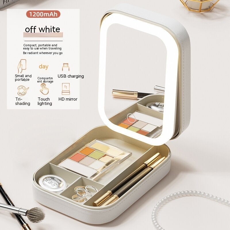 Mirror Light Portable Makeup Box