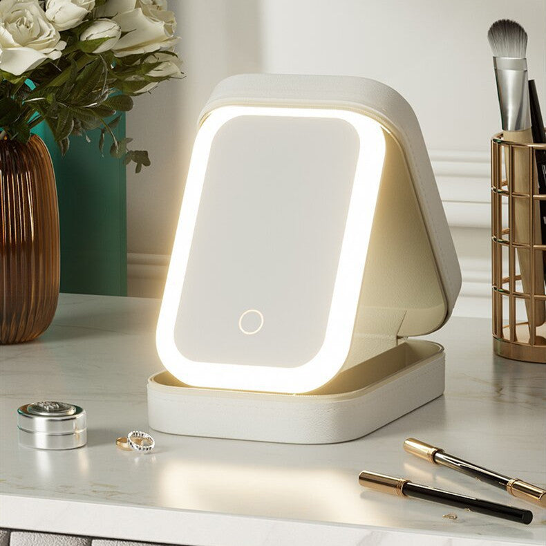 Mirror Light Portable Makeup Box