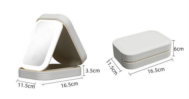 Mirror Light Portable Makeup Box