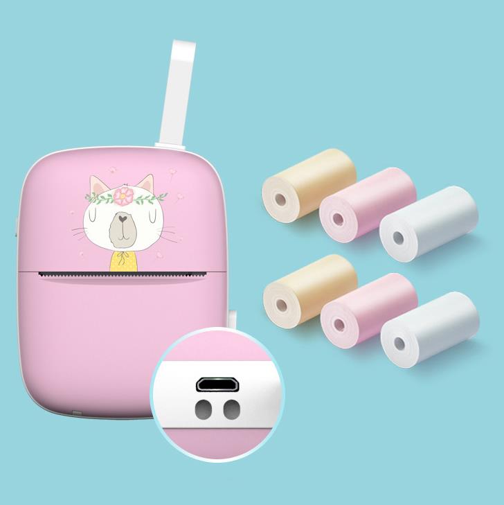 Pastel Color Portable Printer