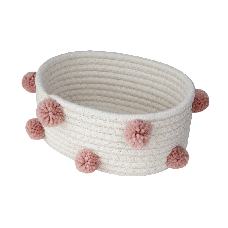 Pompom Cotton Basket