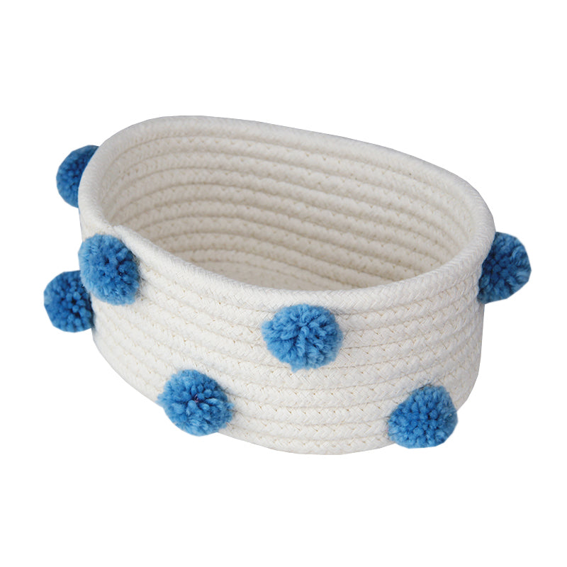 Pompom Cotton Basket