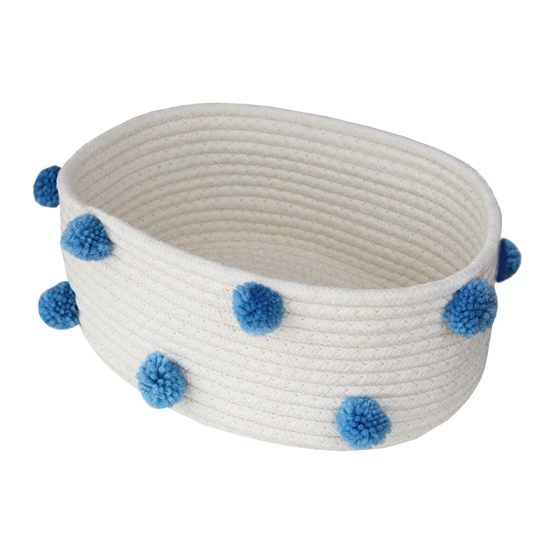 Pompom Cotton Basket