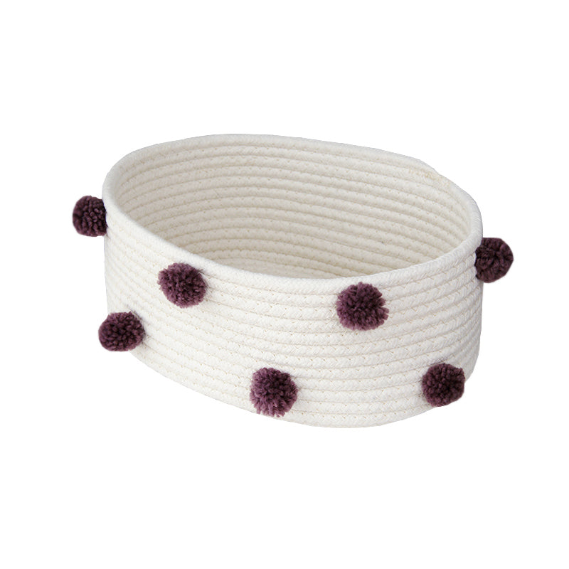 Pompom Cotton Basket