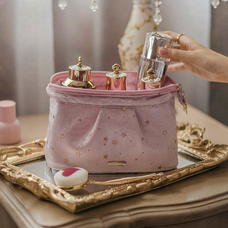 Shiny Star Portable Cosmetic Bag