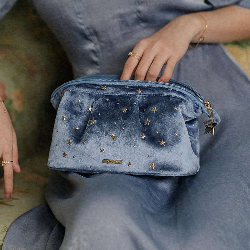 Shiny Star Portable Cosmetic Bag