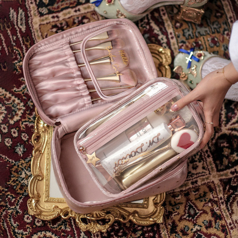 Shiny Star Portable Cosmetic Bag